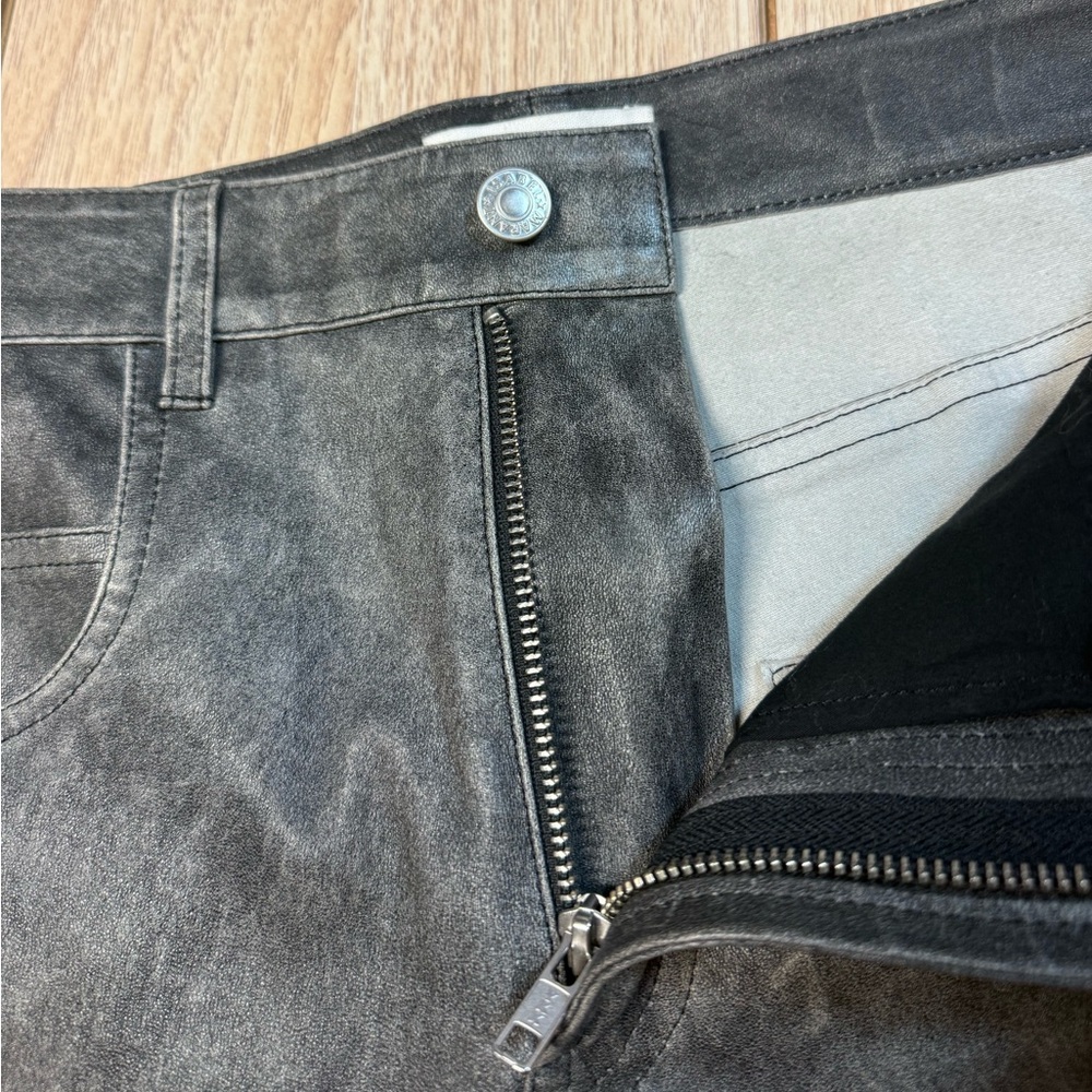 Isabel Étoile Marant Fiali Lambskin Leather Skirt - Picture 4 of 9